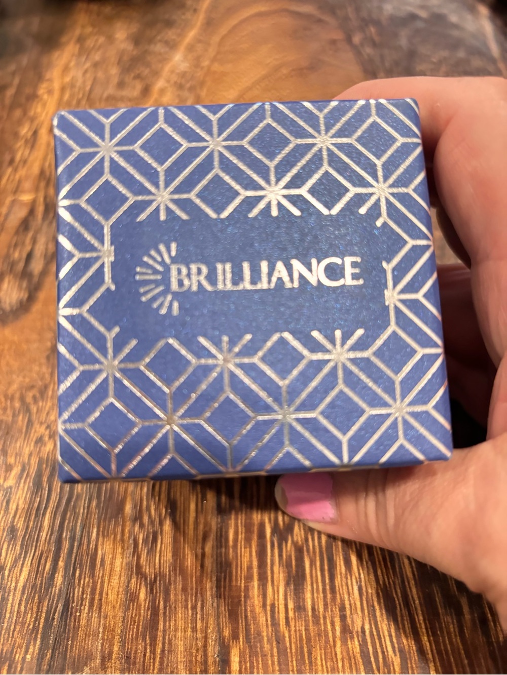 Haus of Brilliance Blue and Silver Jewelry Box